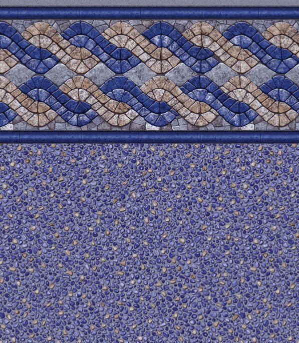 Nantcket Blue Seastone In Ground Pool Liner - Great Backyard Place