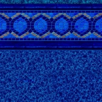 Neon Aruba Tile, Neon Marble Floor In Ground Pool Liner - Great Backyard Place