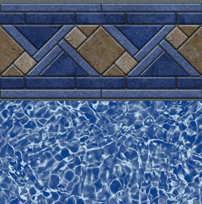 North Shore Tile, Blue Bahama Floor In Ground Pool Liner - Great Backyard Place
