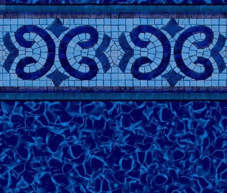 Oxford HD Tile, Electric Aquarius Floor In Ground Pool Liner - Great Backyard Place