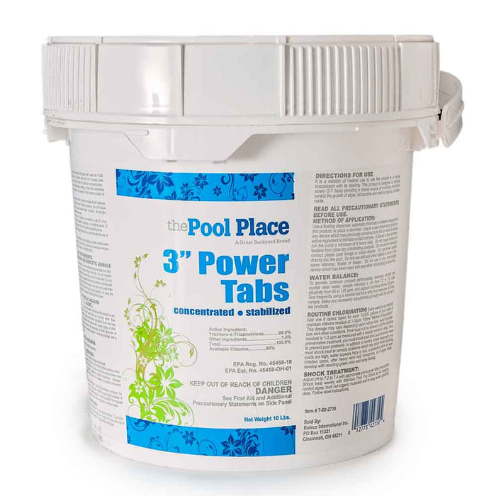 Pool Place 3" Power Tabs - 10 Lbs. - Great Backyard Place