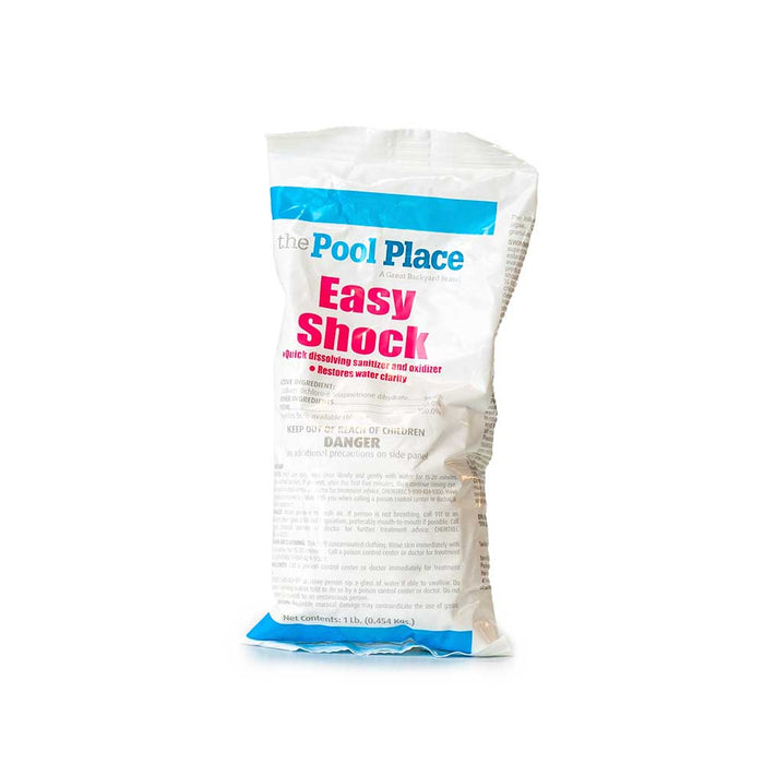 Quick Shock Pool Shock Pool Place Easy/Quick Shock Dichlor - 1 Lb | Great Backyard Place