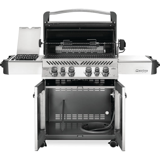 Prestige ® 500 Stainless Steel Propane Gas Grill with Infrared Side and Rear Burners - Great Backyard Place