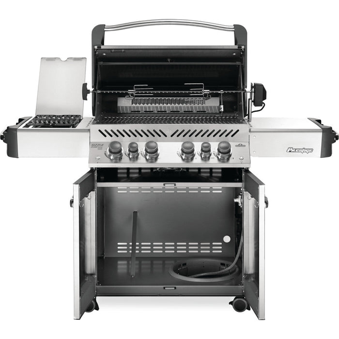 Prestige ® 500 Stainless Steel Propane Gas Grill with Infrared Side and Rear Burners - Great Backyard Place