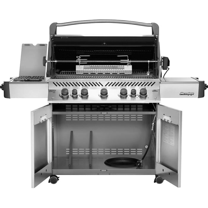 Prestige ® 665 Stainless Steel Propane Gas Grill with Infrared Side and Rear Burners - Great Backyard Place