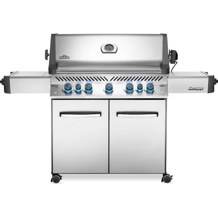 Prestige ® 665 Stainless Steel Propane Gas Grill with Infrared Side and Rear Burners - Great Backyard Place