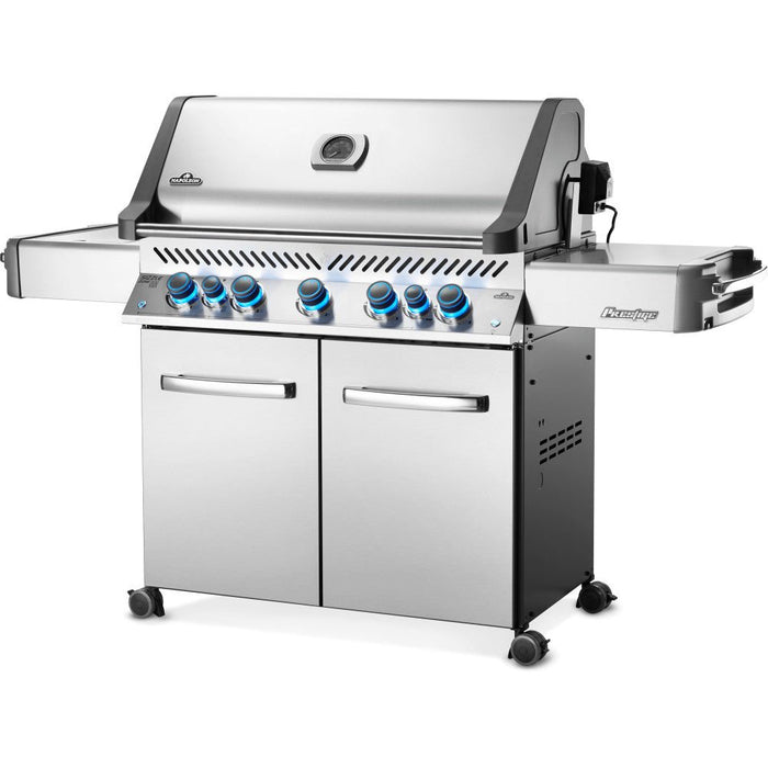 Prestige ® 665 Stainless Steel Propane Gas Grill with Infrared Side and Rear Burners - Great Backyard Place