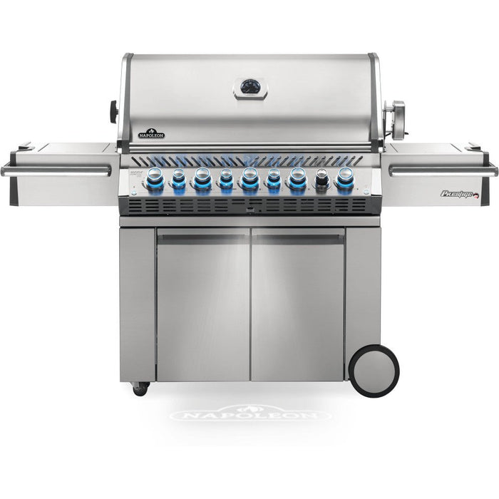 Prestige PRO 665 Stainless Steel Propane Gas Grill with Infrared Rear and Side Burner - Great Backyard Place