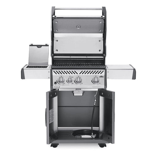 Rogue 425 Propane Gas Grill with Infrared Side Burner (Black Edition) - Great Backyard Place