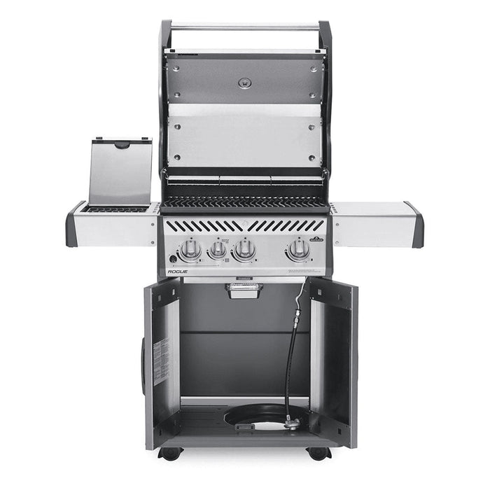 Rogue 425 Propane Gas Grill with Infrared Side Burner (Black Edition) - Great Backyard Place