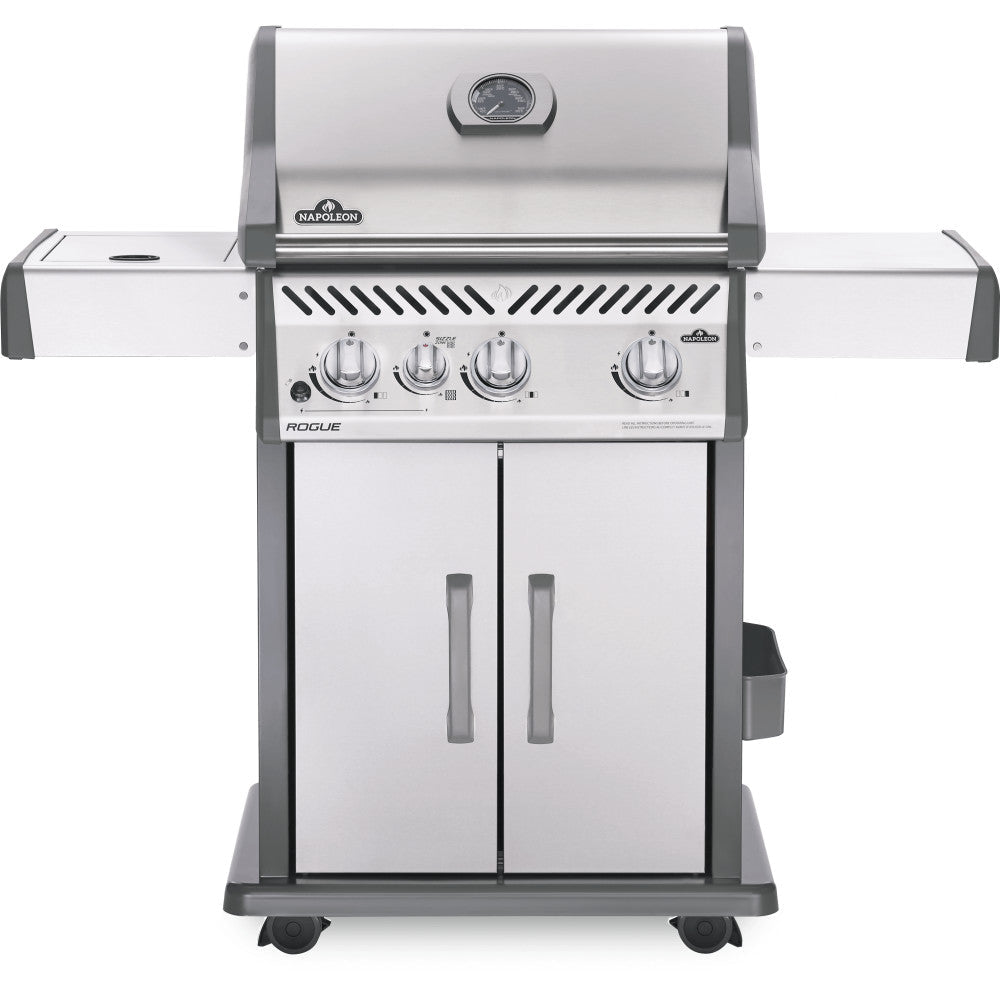 Rogue® 425 Stainless Steel Natural Gas Grill with Infrared Side Burner - Great Backyard Place