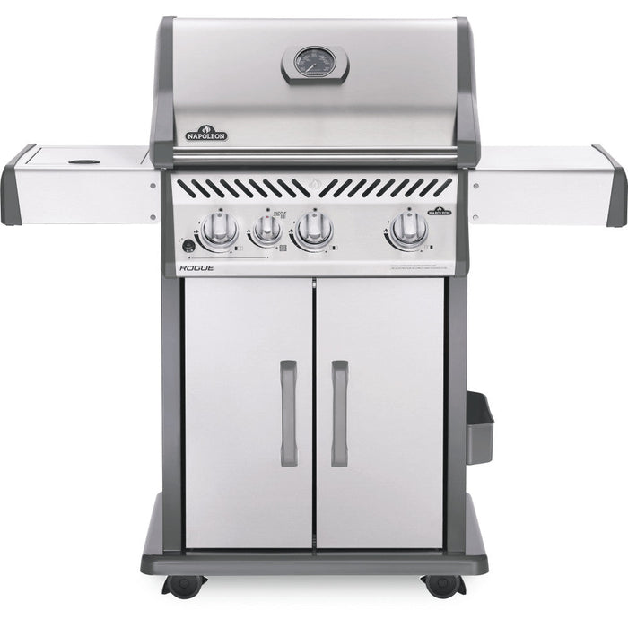 Rogue® 425 Stainless Steel Natural Gas Grill with Infrared Side Burner - Great Backyard Place