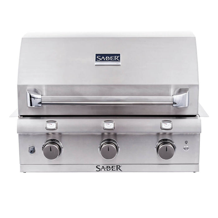 Saber 3 - Burner Built - In Infrared Natural Gas Grill - Great Backyard Place