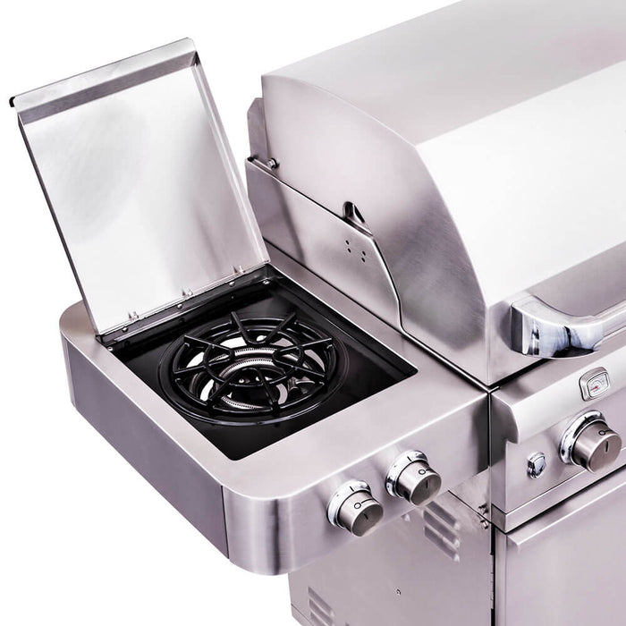 Saber 3 - Burner Infrared Propane Gas Grill With Side Burner - Great Backyard Place