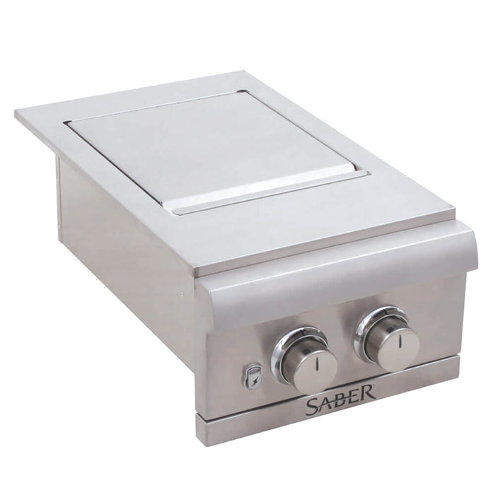 Saber NG Dual Built - In Side Burner - Great Backyard Place