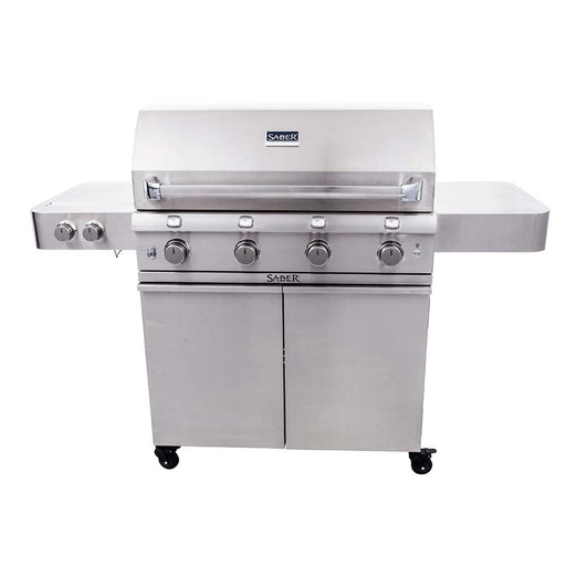 Saber Stainless Steel 4 - Burner Gas Grill - Great Backyard Place