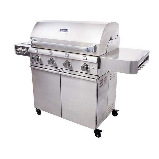 Saber Stainless Steel 4 - Burner Gas Grill - Great Backyard Place