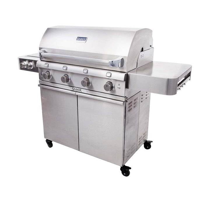 Saber Stainless Steel 4 - Burner Gas Grill - Great Backyard Place