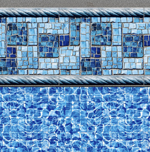 Summer River Tile, River Mosaic Floor In Ground Pool Liner - Great Backyard Place