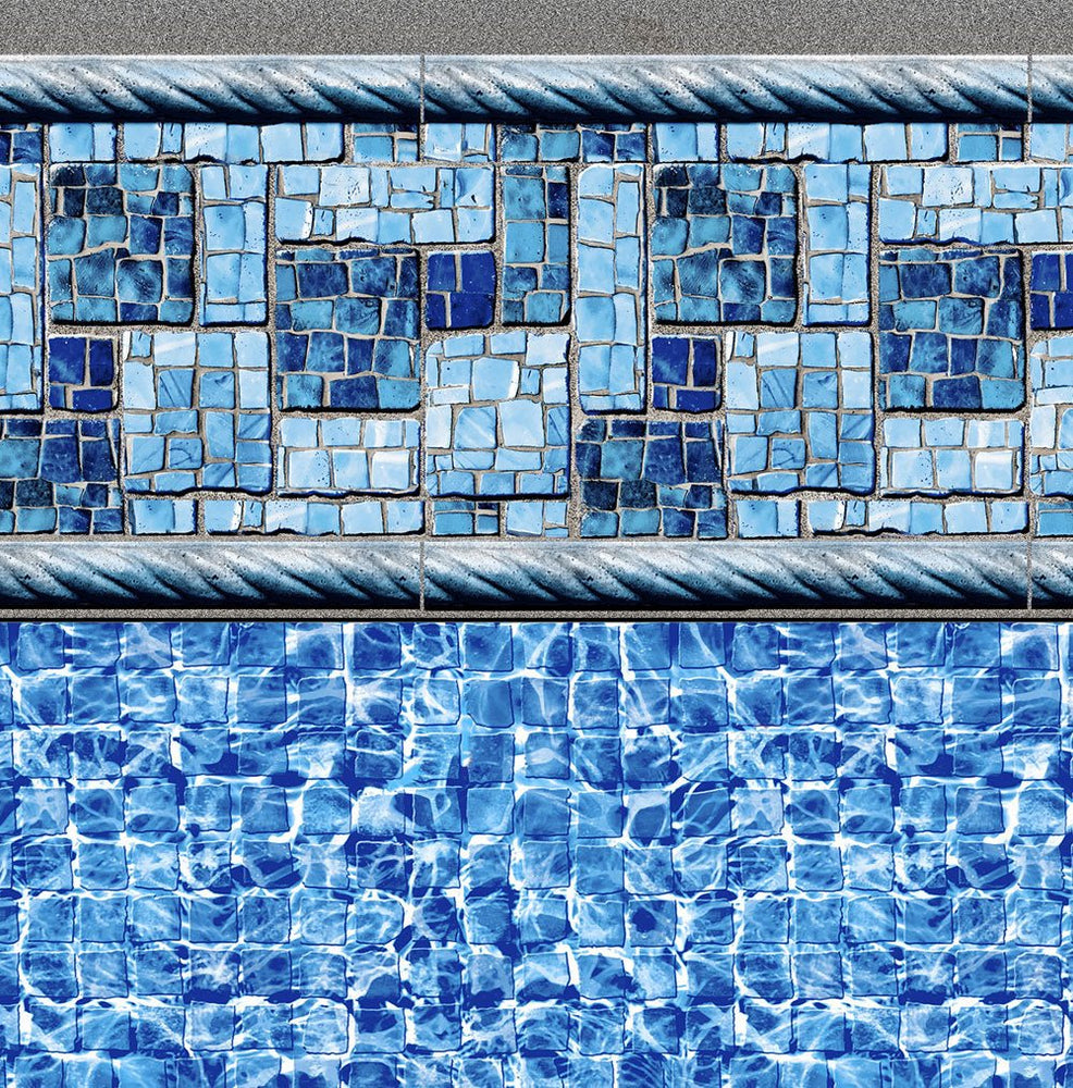 Summer River Tile, River Mosaic Floor In Ground Pool Liner - Great Backyard Place