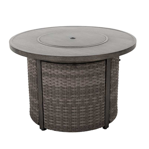 Tenaya Wicker Gas Fire Pit - Great Backyard Place