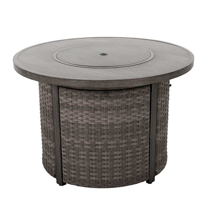 Tenaya Wicker Gas Fire Pit - Great Backyard Place