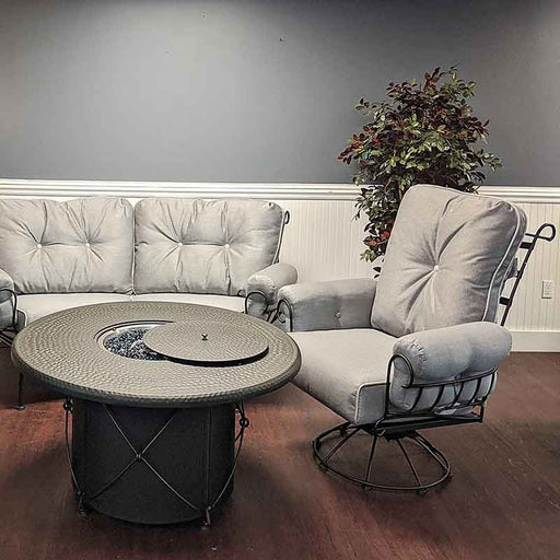 Terrace Fire Pit Loveseat Set - Great Backyard Place