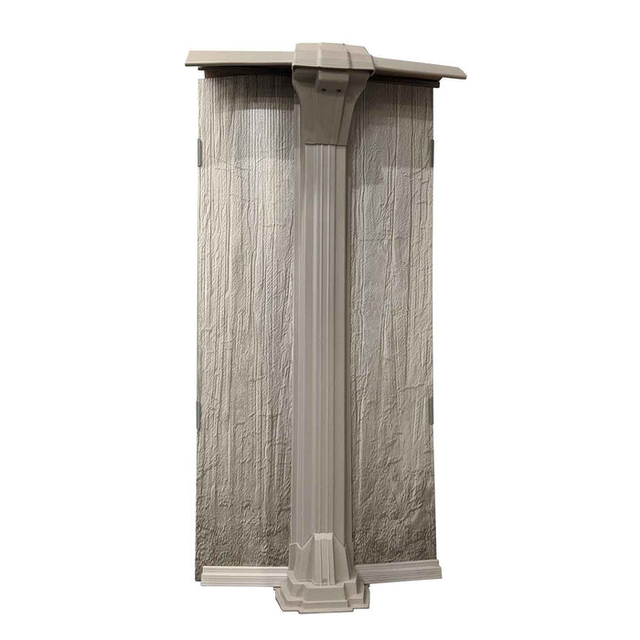 Wedgewood Round Above Ground Pool Kit (Silver) - Great Backyard Place